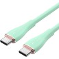 Cable usb 2.0 tipo-c Vention tawgg/ usb tipo-c macho - usb tipo-c macho/ 1.5m/ verde