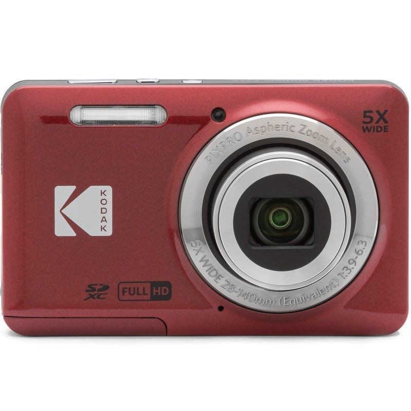 Cámara digital kodak pixpro fz55/ 16mp/ zoom óptico 5X roja