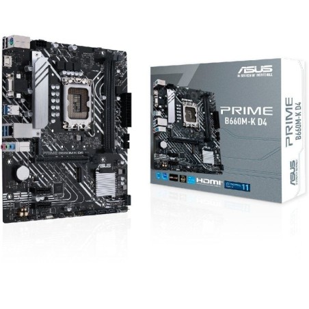 p ph2ASUS Prime B660M K D4 Placa base Intel B660 LGA 1700 mATX con PCIe 40 dos ranuras M2 DDR4 Realtek 1Gb Ethernet HDMI D Sub6
