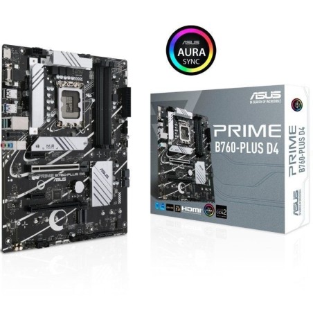 p ph2PRIME B760 PLUS D4 h2ASUS Prime B760 PLUS D4 una placa base Intel B760 LGA 1700 ATX con PCIe 50 tres ranuras PCIe 40 M2 DD