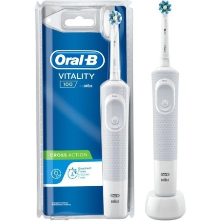 p ph2spanOral B Vitality 100 CrossAction Electrico Blanco span h2pEl cepillo de dientes electrico recargable Oral B Vitality 10