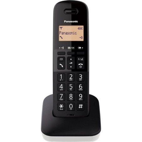 Teléfono inalámbrico panasonic kx-tgb610spw/ blanco y negro