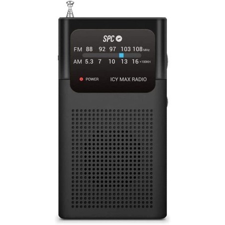 Radio portátil spc icy maX negra