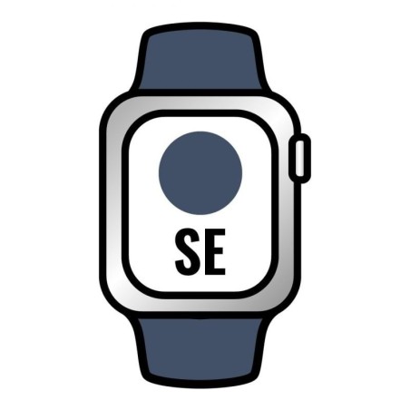 Apple watch se/ gps/ cellular/ 40 mm/ caja de aluminio en plata/ correa deportiva azul abismo
