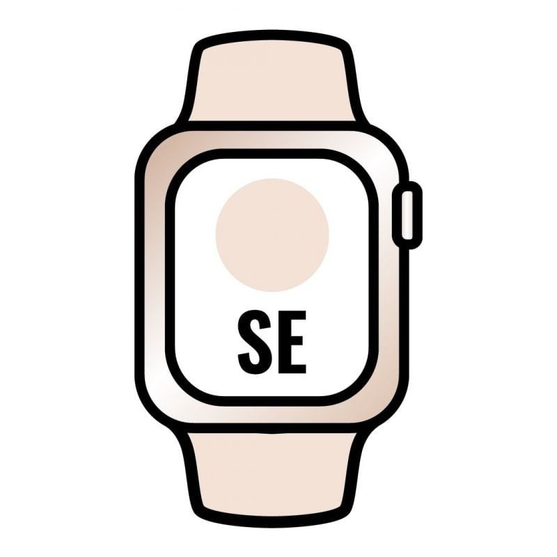 Apple watch se/ gps/ cellular/ 40mm/ caja de aluminio en oro/ correa deportiva rosa arena Apple watch se/ gps/ cellular/ 40mm/ caja de aluminio en oro/ correa deportiva rosa arena