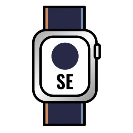 Apple watch se/ gps/ cellular/ 44mm/ caja de aluminio en plata/ correa loop deportiva azul marino intenso