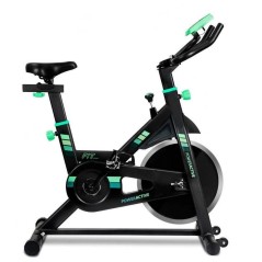 Bicicleta indoor cecotec spin extreme power active/ volante de inercia 13kg/ negra y verde