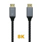 Cable displayport 1.4 8k aisens a149-0437/ displayport macho - displayport macho/ 2m/ negro gris
