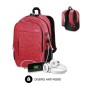 Mochila subblim urban lock para portátiles hasta 16'/ puerto usb/ antirrobo/ rojo