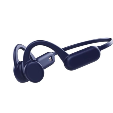 Auriculares inalámbricos deportivos leotec true bone conduction/ con micrófono/ bluetooth/ 32GB azules