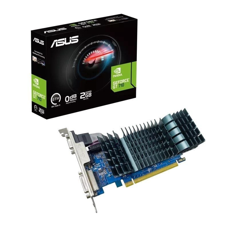 Asus GeForce GT 710 EVO 2GB DDR3 (Compatible Con Perfil Bajo)