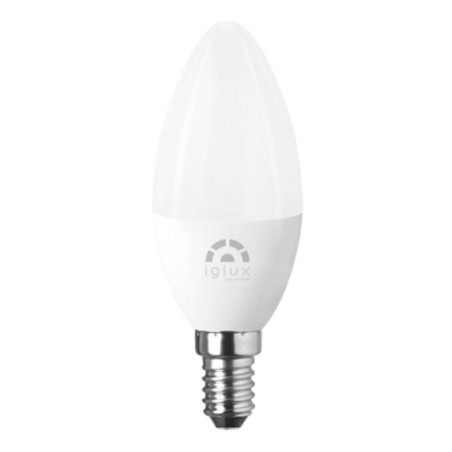p pdivBombilla LED formato vela E14 con unas medidas de Ø35x105 milimetros Cuenta con una potencia de 5W 400 lumenes un angulo