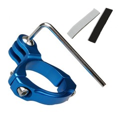 Soporte de Aluminio para Manillar Bicicleta Cámara GoPro Hero 11 Azul