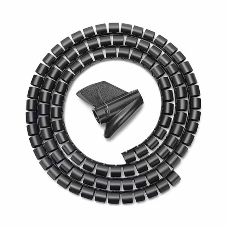 pul liOrganizador de cables en espiral con capacidad de hasta 25mm de diametro li liFabricado en plastico de alta resistencia y