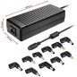 Cargador de portátil leotec lencshome08/ 120w/ Automático 10 Conectores voltaje 15-20v