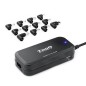 Cargador de portátil TooQ tqlc-90bs02at/ 90W Automático 12 Conectores voltaje 12-20v/ 1 usb