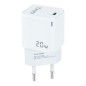 Cargador de pared TooQ tqwc-pd20wt/ 1xusb tipo-c/ 20w/ blanco