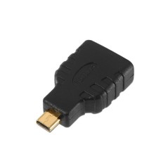 p pul liAdaptador HDMI con conectores tipo A hembra en un extremo y tipo D micro HDMI en otro li liIdeal para convertir un cone