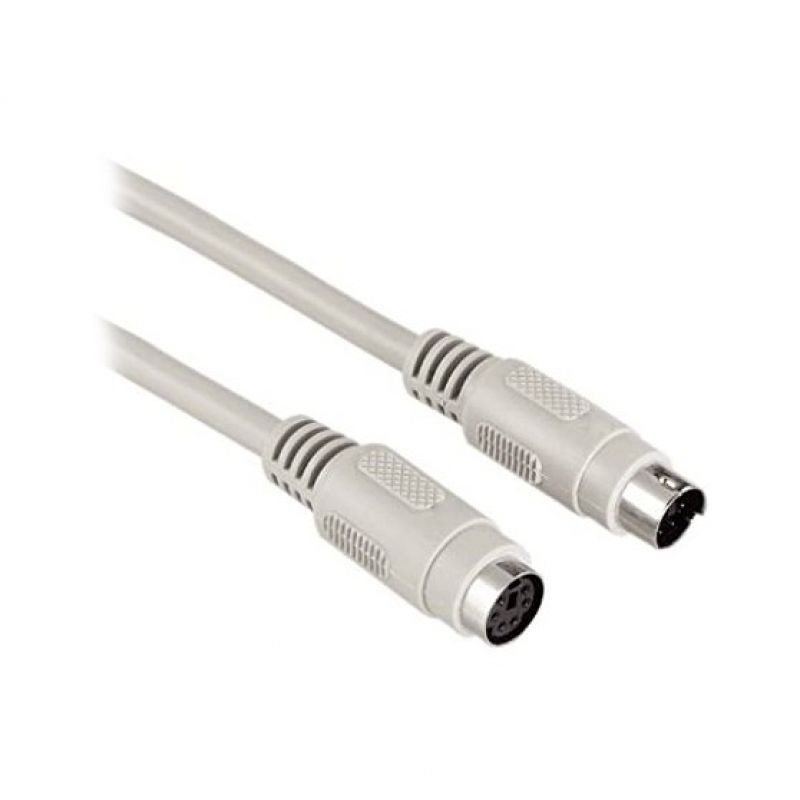 Cable alargador ps2 3go c305/ mini din macho - mini din hembra/ 1.8m/ blanco