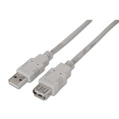 p pul liCable USB 20 con conector tipo A macho en un extremo y A hembra en el otro li liLongitud 18 metros li liColor Beige li 