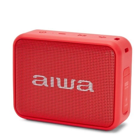 Altavoz con bluetooth aiwa bs-200rd/ 6w/ 1.0/ rojo