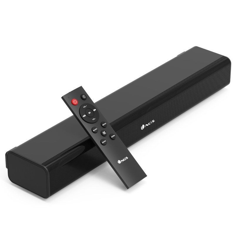 Barra de sonido con bluetooth ngs subway/ 40w/ 2.0/ negra