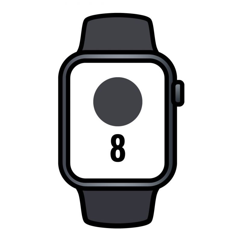 Apple watch series 8/ gps/ cellular/ 41mm/ caja de aluminio medianoche/ correa deportiva medianoche Apple watch series 8/ gps/ cellular/ 41mm/ caja de aluminio medianoche/ correa deportiva medianoche