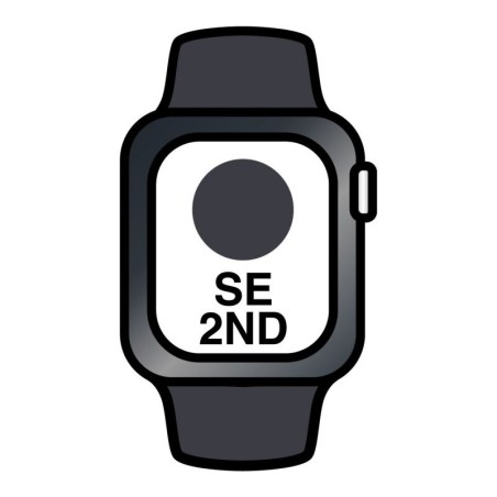 Apple watch se/ gps/ cellular/ 40mm/ caja de aluminio en negro medianoche/ correa deportiva negro medianoche