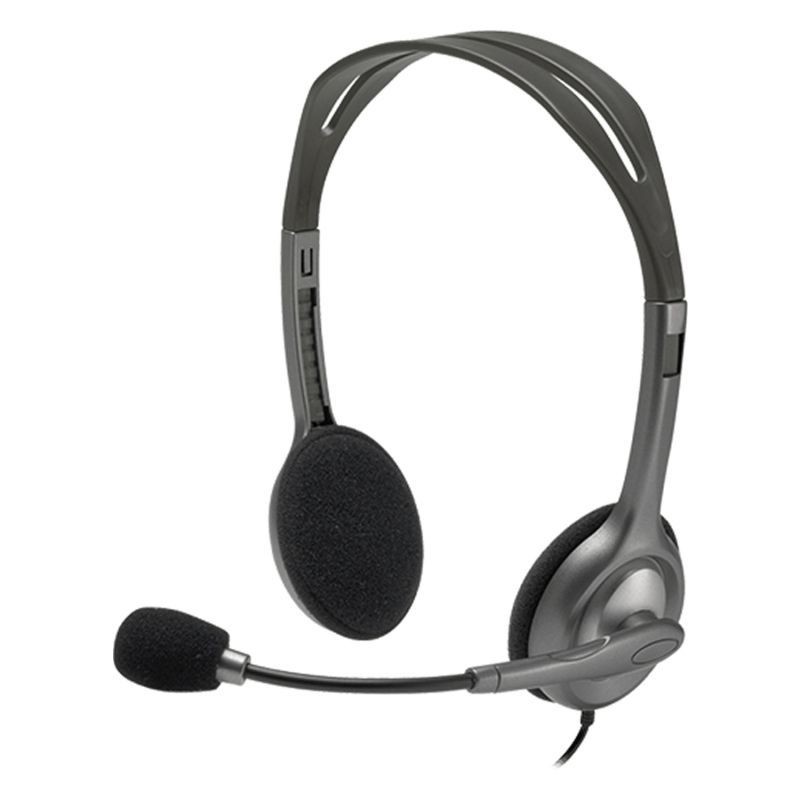 Auriculares logitech h111/ con micrófono/ jack 3.5/ negros Auriculares logitech h111/ con micrófono/ jack 3.5/ negros