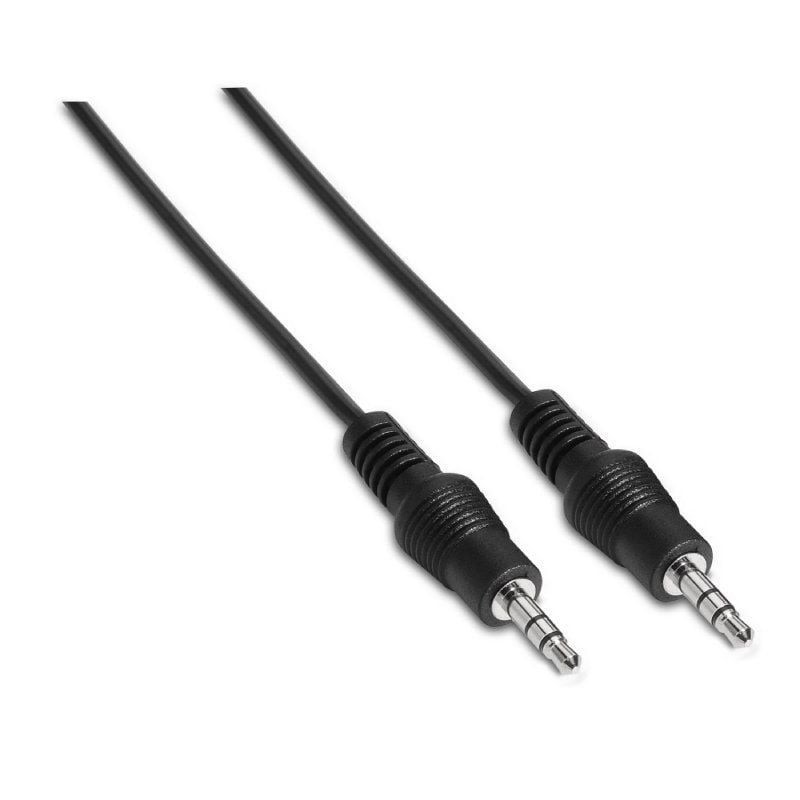 Cable estéreo aisens a128-0142/ jack 3.5 macho - jack 3.5 macho/ 1.5m/ negro
