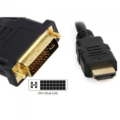 h2CABLE DVI HDMI M M 18M h2ppEl cable DVI HDMI les garantiza la obtencion de video e imagenes de gran calidad ricas de detalles