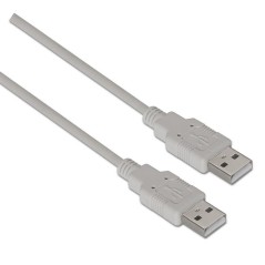pul liCable USB 20 con conector tipo A macho en los dos extremos li liLongitud 10 metros li liColor beige li liNormativas RoHS 