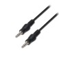 Cable estéreo aisens a128-0143/ jack 3.5 macho - jack 3.5 macho/ 3m/ negro