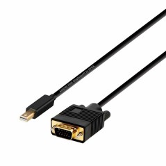 pul liCable conversor MINI DISPLAYPORT macho en un extremo y VGA D SUB HDB15 macho en el otro li liConectores de alta calidad b
