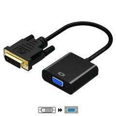 pConversor DVI D a SVGA con conector DVI 241 macho en un extremo y conector D SUB HDB15 hembra en el otrobrul liPermite al usua
