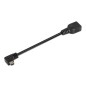 Cable usb 2.0 aisens a101-0034/ miniusb macho - usb hembra/ 15cm/ negro