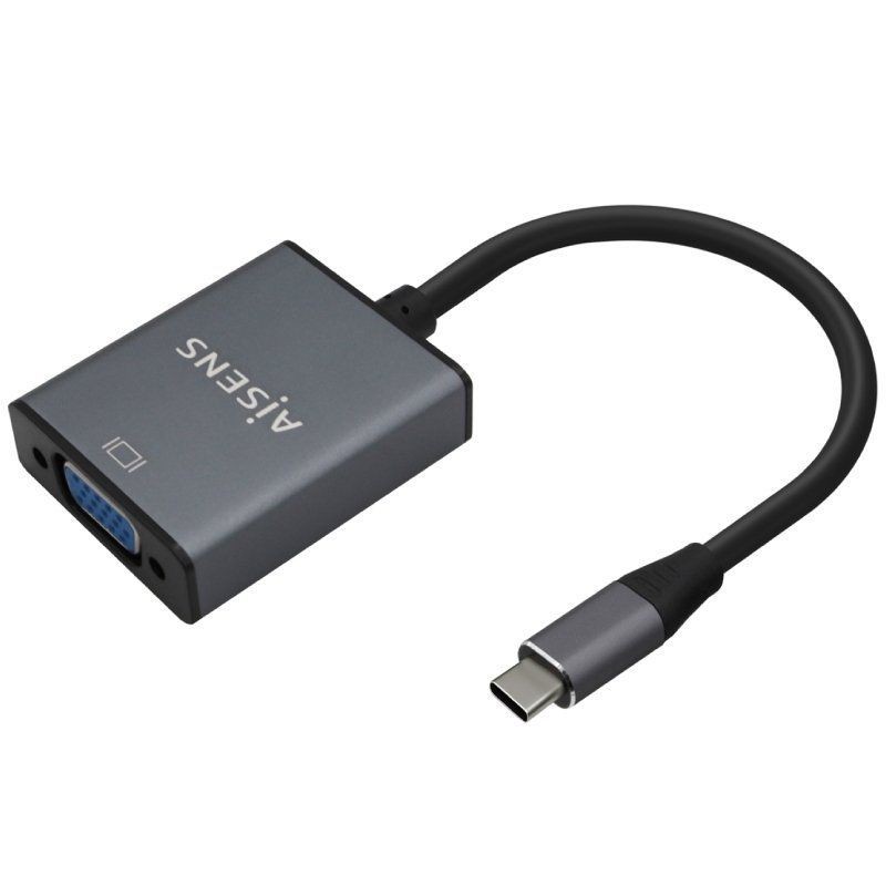 Conversor aisens a109-0691/ usb tipo-c macho - vga hembra/ 15cm/ gris Conversor aisens a109-0691/ usb tipo-c macho - vga hembra/ 15cm/ gris