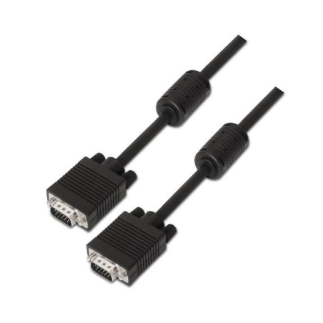 Cable svga aisens a113-0076/ hdb15 macho - hdb15 macho/ 20m/ negro