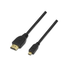 pul liCable HDMI alta velocidad con Ethernet V14 con conector tipo A macho en un extremo y conector tipo D Micro HDMI en el otr