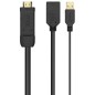 Cable conversor aisens a122-0642/ displayport macho - hdmi macho - displayport hembra - usb macho/ 10cm + 10cm/ negro Cable conversor aisens a122-0642/ displayport macho - hdmi macho - displayport hembra - usb macho/ 10cm + 10cm/ negro