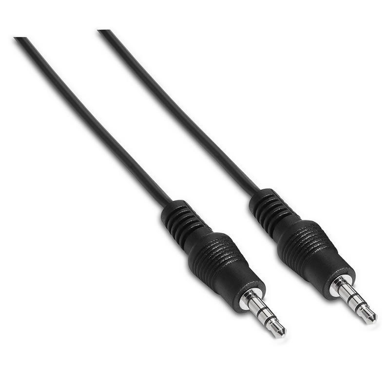 Cable estéreo aisens a128-0141/ jack 3.5 macho - jack 3.5 macho/ 30cm/ negro