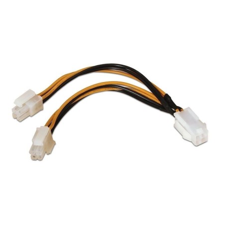 Cable alimentación para microprocesador aisens a131-0166/ molex 4+4 pin macho - molex 4 pin hembra/ 15cm
