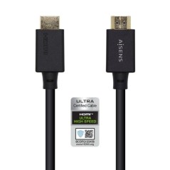pul liCable HDMI V21 ultra alta velocidad con Ethernet con conector tipo A macho en ambos extremos li liConectores de alta cali