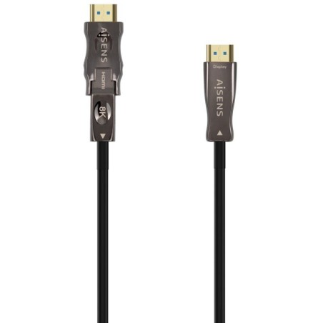 h2AISENS 8211 Cable HDMI V21 ultra alta velocidad con Ethernet con conector tipo A macho en un extremo y conector tipo D macho 