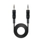 Cable estéreo nanocable 10.24.0105/ jack 3.5 macho - jack 3.5 macho/ 5m/ negro