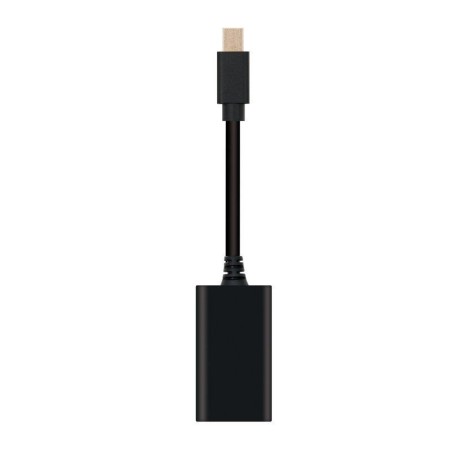 Cable conversor nanocable 10.16.0602/ mini displayport macho - hdmi hembra/ 15cm/ negro