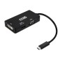 Conversor nanocable 10.16.4301-bk/ usb tipo-c macho - vga hembra/ dvi hembra/ hdmi hembra/ 10cm/ negro Conversor nanocable 10.16.4301-bk/ usb tipo-c macho - vga hembra/ dvi hembra/ hdmi hembra/ 10cm/ negro