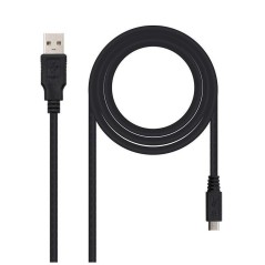 h2Cable USB 20 tipo A M Micro B M negro 18m h2divpCable USB 20 con conector tipo A macho en un extremo y micro USB tipo B macho