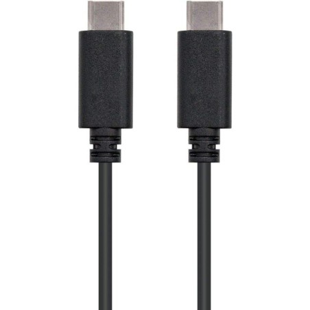 Cable usb 2.0 tipo-c nanocable 10.01.2302/ usb tipo-c macho - usb tipo-c macho/ 2m/ negro