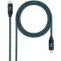 Cable USB 3.2 nanocable 10.01.4300-comb/ usb tipo-c macho - usb tipo-c macho/ 50cm/ gris y negro Cable USB 3.2 nanocable 10.01.4300-comb/ usb tipo-c macho - usb tipo-c macho/ 50cm/ gris y negro